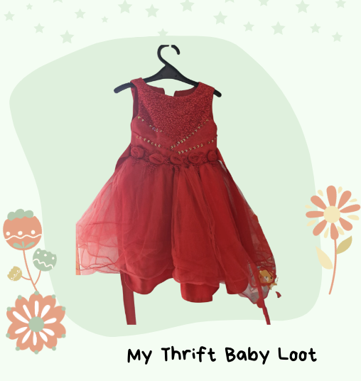Preloved party wear frock (1-3 years)